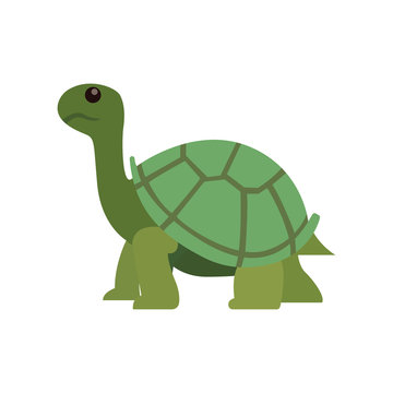 Turtle emoji isolated on white background. Cute turtle emoticon symbol modern, simple, vector, icon for website design, mobile app, ui. Vector Illustration