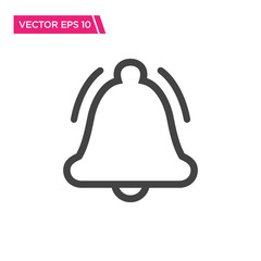 Notification Bell Icon Vector
