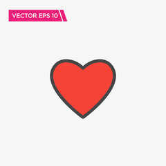 Heart Icon Design, Vector EPS10