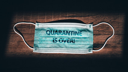 medical mask of white color, isolate on a black background. Disposable face and mouth masks for protection against airborne infections