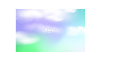 Clouds background smooth gradient with glitter glow. Vector illustration in eps10.