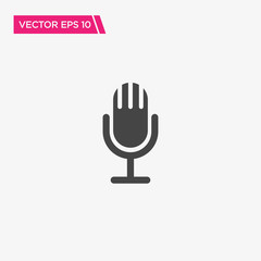 Microphone Icon Design, Vector EPS10