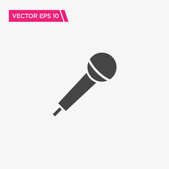 Microphone Icon Design, Vector EPS10