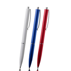 pen of different colors for writing on the background