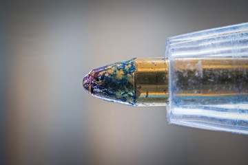 close up of a pen