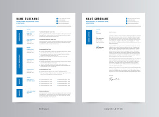 Professional Resume CV And Cover Letter Template Design
