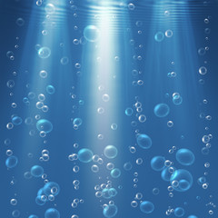 bubbles under the water