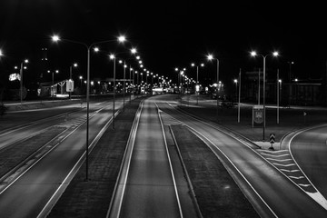 Fototapeta na wymiar streets at the night