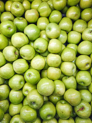 green apples background 