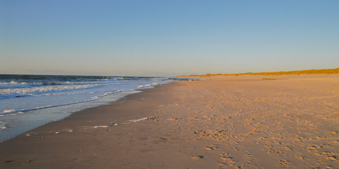 Küstenlandschaft und Strand von der Insel Sylt