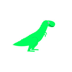 Naklejka premium LITTLE CUTE GREEN DINOS