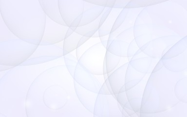 Abstract white background. Backdrop with light transparent bubbles. 3D illustration