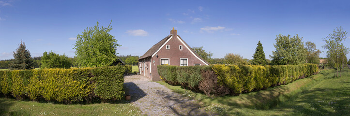 Historic colonial house. Koloniehuisje. Maatschappij van weldadigheid Frederiksoord Drenthe Netherlands
