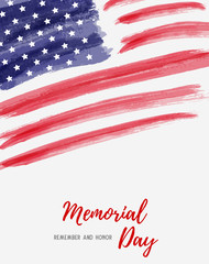 USA Memorial day background - obrazy, fototapety, plakaty