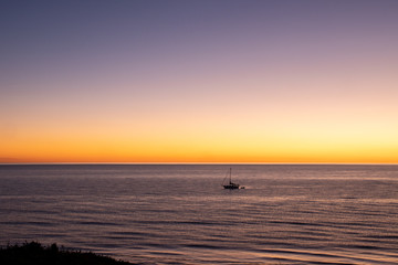 boat at sunset 1