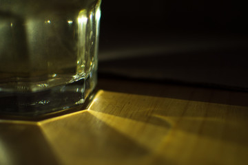 background photo A glass of water with light and shadow abstract beautiful vivid fresh thirsty