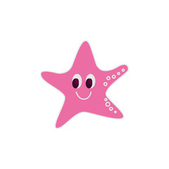 SEA STARS KIDS CHARACTERS, ON WHITE