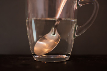 background photo A glass of water with light and shadow abstract beautiful vivid fresh thirsty