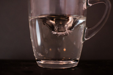 background photo A glass of water with light and shadow abstract beautiful vivid fresh thirsty