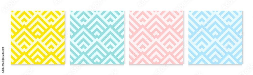 Poster background pattern seamless chevron abstract colorful pastel colors. summer background design.