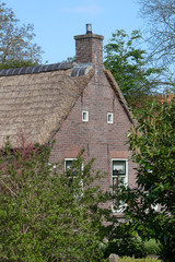 Fototapeta na wymiar Historic Colonial House. Koloniehuisje. Maatschappij van Weldadigheid Frederiksoord Drenthe Netherlands