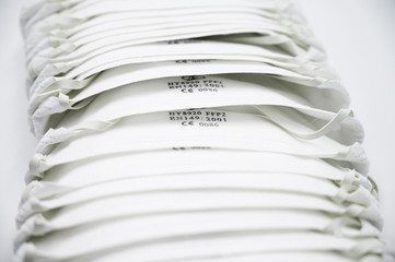 Pile de masque ffp2