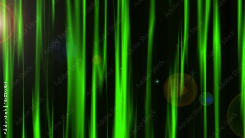 Sticker Royal Green Golden Video Background Texture  with lens flare-Intro Background Concept