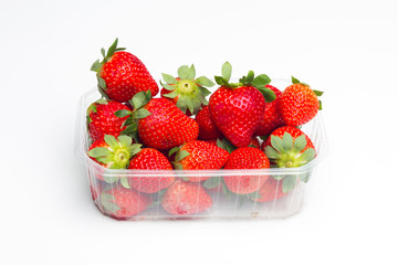 Fresh red strawberries, rich in vitamins