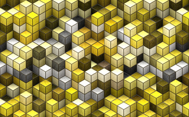 3d cubes graphic