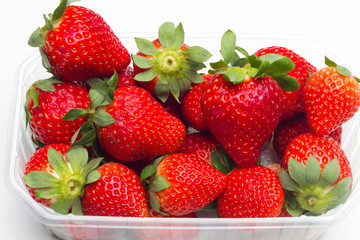 Fresh red strawberries, rich in vitamins