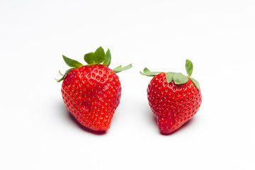 Fresh red strawberries, rich in vitamins