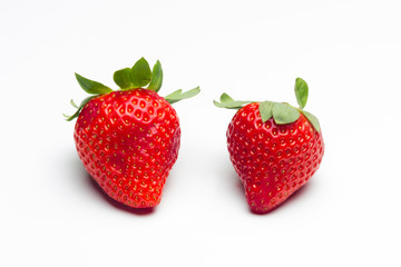 Fresh red strawberries, rich in vitamins