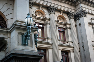 detail of the facade of a building in Australia