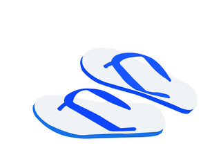 Sponge slipper for white background illustration design.