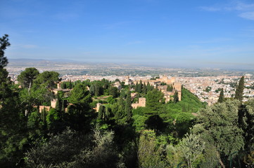 Alhambra, nasrid palace, Granada, Andalusia, Spain