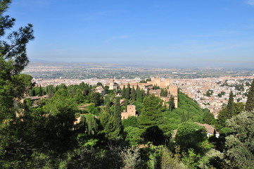 Alhambra, nasrid palace, Granada, Andalusia, Spain