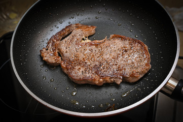 Pan seared steak - home cook