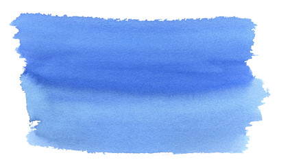 Blue shade watercolor background. Hand drawn watercolor background.