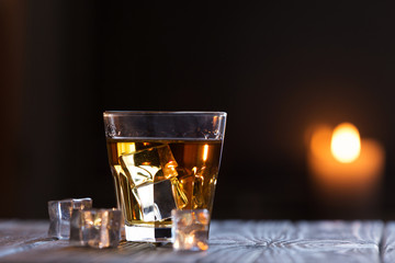 scotch whiskey and ice