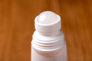 antiperspirant close-up. deodorant