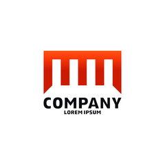 monogram mm logo design