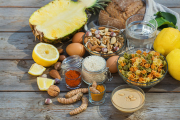 Low purine ingredients for dieting to stop gout