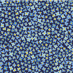 Stylish beautiful bright floral seamless pattern. Abstract Elegance vector illustration texture with forget-me-not.