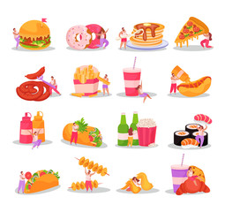 Fast Food Icons Set