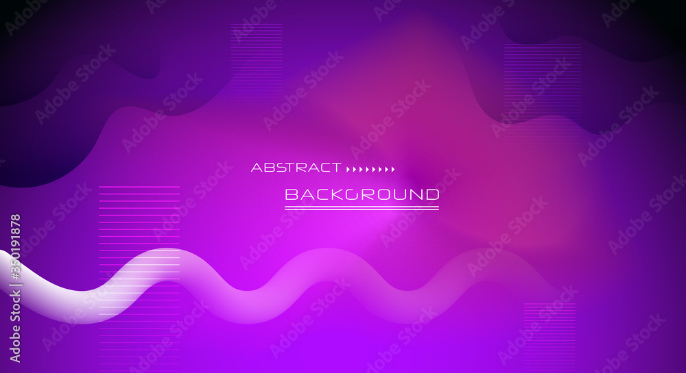 Poster abstract dynamic motion of geometric shape, pattern composition. colorful gradient background. vecto