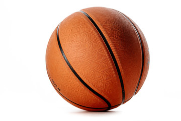 Basketball ball on a white background