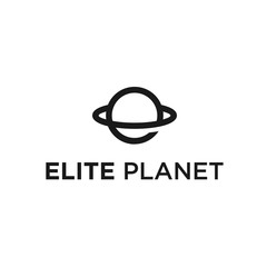 e planet logo. planet icon