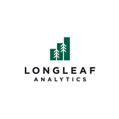 tree analyst logo. pine icon