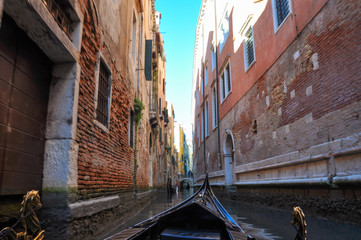 Fototapeta na wymiar ベネチア　ゴンドラからの風景