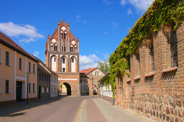 The town gate of Gransee (Mark Brandenburg), Germany